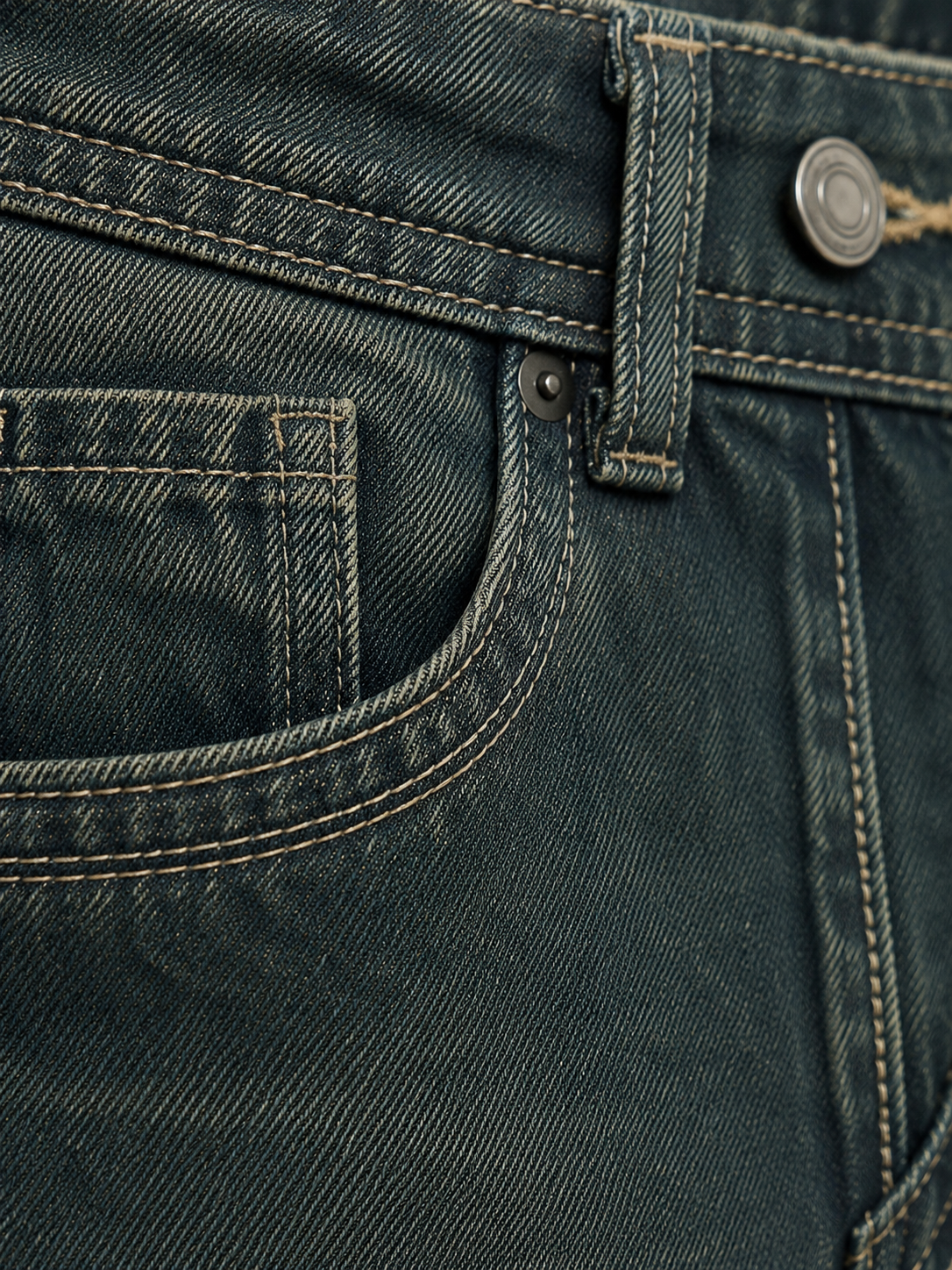Washed Olive Straight Denim Jeans| ONYX MENS | JAMNAGAR